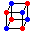 Figur 1. Struktur for YBCO.  VRML-verden.